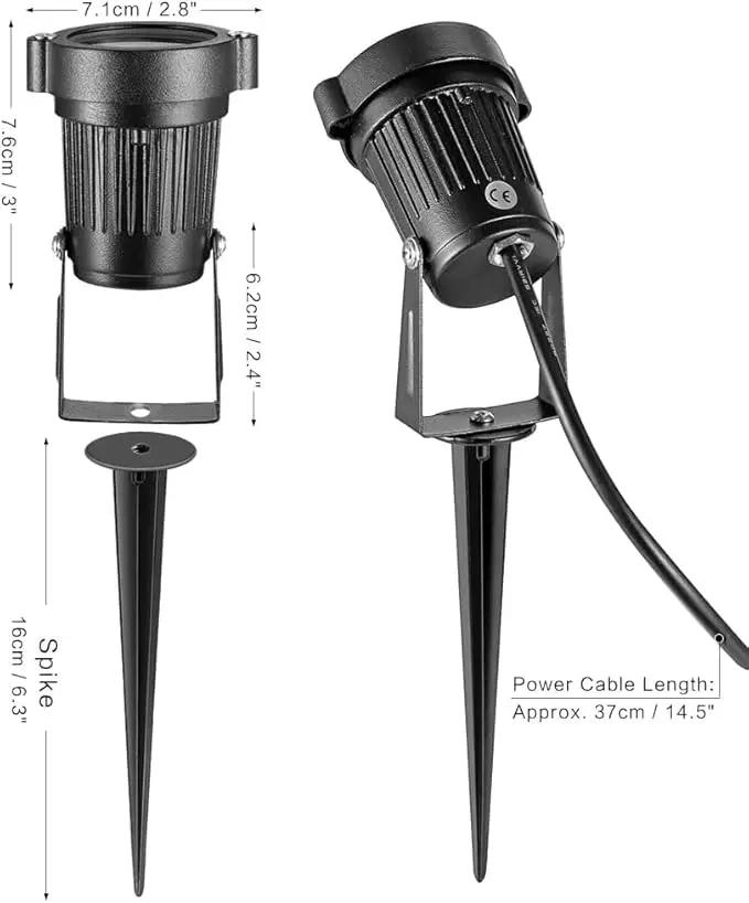 OurLeeme Lawn Flood Light Stake, 2-in-1 Waterproof Outdoor Remote controlle Landscape Lighting Spotlight Wall Light for Yard Garden Driveway Pathway Pool(2 Pack) by GreenHaven Gardens
