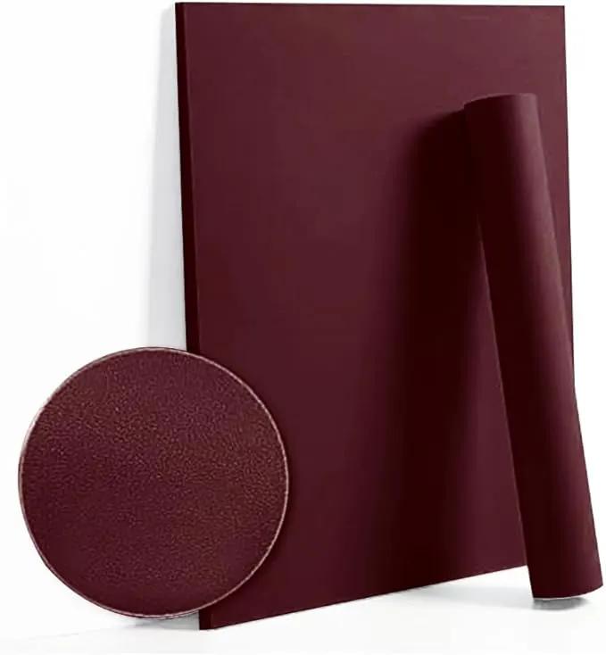 Dimoon 78.7''x17.7'' Red Peel and Stick Wallpaper Contact Paper Modern Self Adhesive Wall Paper Removable Renter Friendly Textured Solid Color Shelf Cabinet Vinyl Roll (78.7''x17.7'',Retro Red) by GreenHaven Gardens