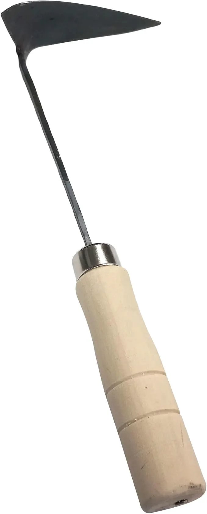 Korean Gardening Tool ho-mi Hand Plow Hoe Spade, Trowel, Weeder, and More! an Excellent Tool for use in Any Vegetable or Flower Garden 12.40 Inches (Round Triangle) by GreenHaven Gardens