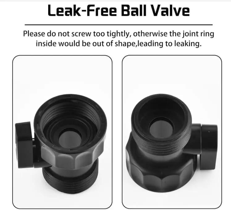 12 PCS 3/4'' Plastic Garden Hose Shut Off Valve,Water Shut-Off Ball Valve Thread Connector Coupling for Telescopic Water Pipe Water Gun Valve Control by GreenHaven Gardens