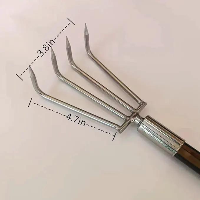 Stainless Steel Garden Claw rake Multifunctional rake, Lengthened Aluminum Alloy Handle, can be Used for Weeding and loosening The Soil in The Garden, and can Also be Used for Treasure Digging by GreenHaven Gardens