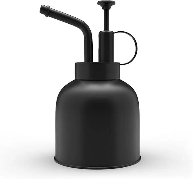 Plant Mister Spray Bottle Stainless Steel Watering Can for Indoor Plants Bonsai Sprayer Succulent Spritzer Houseplant Atomizer Terrarium Mister Modern Garden Tools 10oz/300ml Black by GreenHaven Gardens