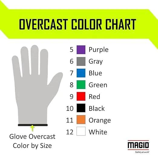MAGID D-ROC ANSI A4 AeroDex Polyurethane Palm Coated Work Gloves, 1 Pair, Size 6/XS, GPD482 by GreenHaven Gardens