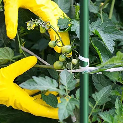Garden Stakes 3Ft 50 Pack, 1/4-Inch Dia Ecofriendly Plant Stakes/Tomato Stakes/Green by GreenHaven Gardens