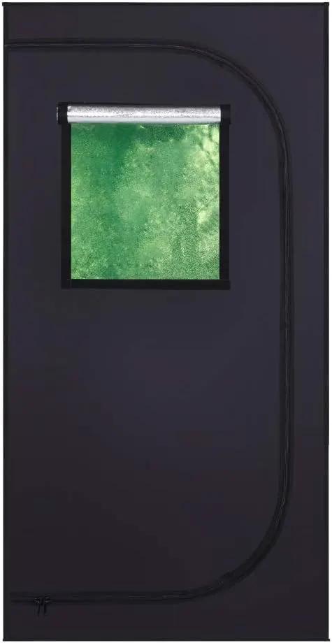 32"x32"x64" Mylar Hydroponic Grow Tent Grow Room with Obeservation Window and Removable Floor Tray for Indoor Plant Growing (32" x 32" x 64") by GreenHaven Gardens