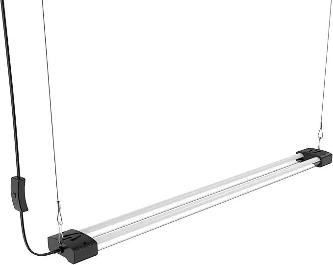DYMOND BoostGro LED Grow Light Full Spectrum 5000K Daylight + 660nm Red Linkable Indoor Plant Lighting Fixture (3 FT, Black) by GreenHaven Gardens