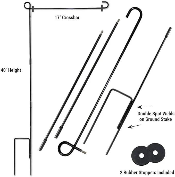 WinCraft Washington Commanders Garden Flag and Flagpole Mount by GreenHaven Gardens
