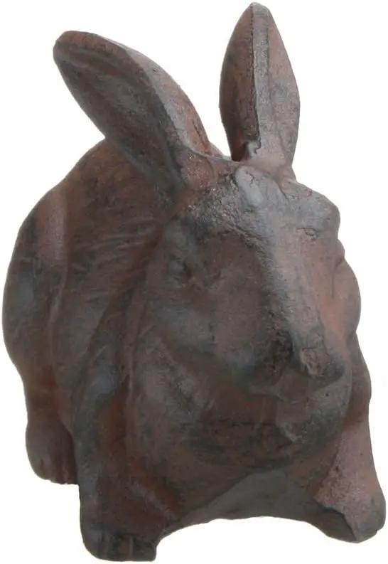 Full Bodied Cast Iron Rabbit Garden Figure by INsideOUT by GreenHaven Gardens