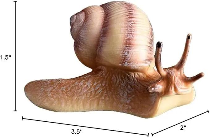 7 Pcs Snail Figurine Miniature Snail Model Realistic Animal Figurines Fairy Garden Micro Landscape Decor by GreenHaven Gardens