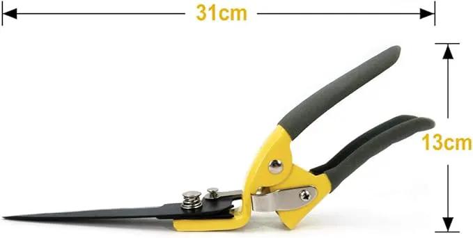 JARDINEER Sharp Grass Shears, Grass Clippers Handheld, Manual Grass Cutter Edging Shears for Lawn Garden by GreenHaven Gardens