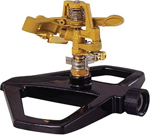Rocky Mountain Goods Pulsating Impact Sprinkler with Metal Base - Up to 60’ Diameter Long Distance Spray for Large Yard/Garden/Large Areas - Adjustable Impact Sprinkler Head by GreenHaven Gardens