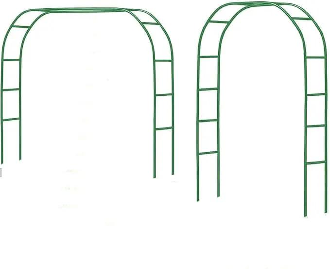 Tytroy Reconfigurable & Easy-to-Assemble Metal Outdoor & Indoor 7'6" Garden or Wedding Arch Arbor for Wedding Bridal Party Elegant Decorations & Garden Climbing Plants Vines (Green 1PC) by GreenHaven Gardens
