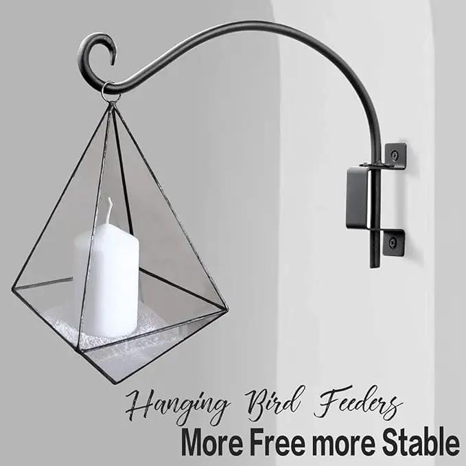 Qiang Ni Swivel Plant Hanger Bracket: Bird Feeder Hanger for Outdoor Wall Mount (12 - A, 12 Inch) by GreenHaven Gardens