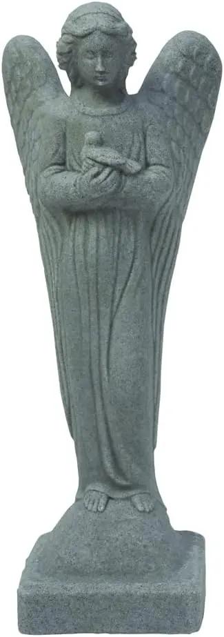 EMSCO Group Morning Angel Statue – Natural Granite Appearance – Made of Resin – Lightweight – 29” Height by GreenHaven Gardens