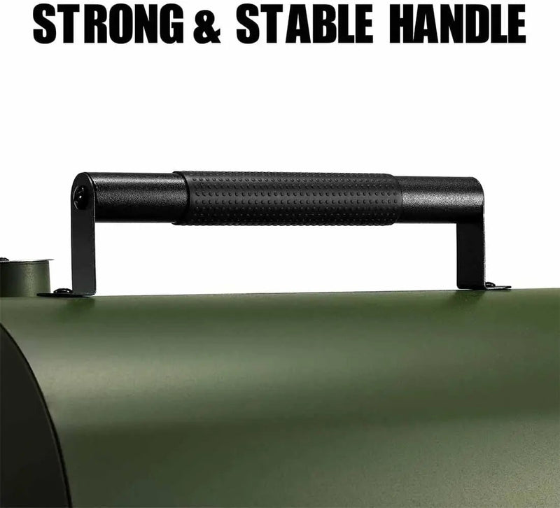 MAISON HUIS Adjustable Portable Charcoal Grill Multi-functional Metal Small BBQ Smoker for Outdoor Hiking Picnic(Green) by GreenHaven Gardens