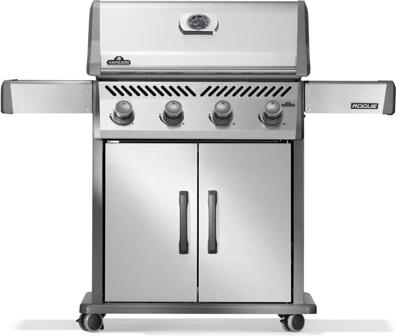 Napoleon Rogue 525 Propane Gas Grill, Stainless Steel, Durable 4-Burner Outdoor BBQ by GreenHaven Gardens