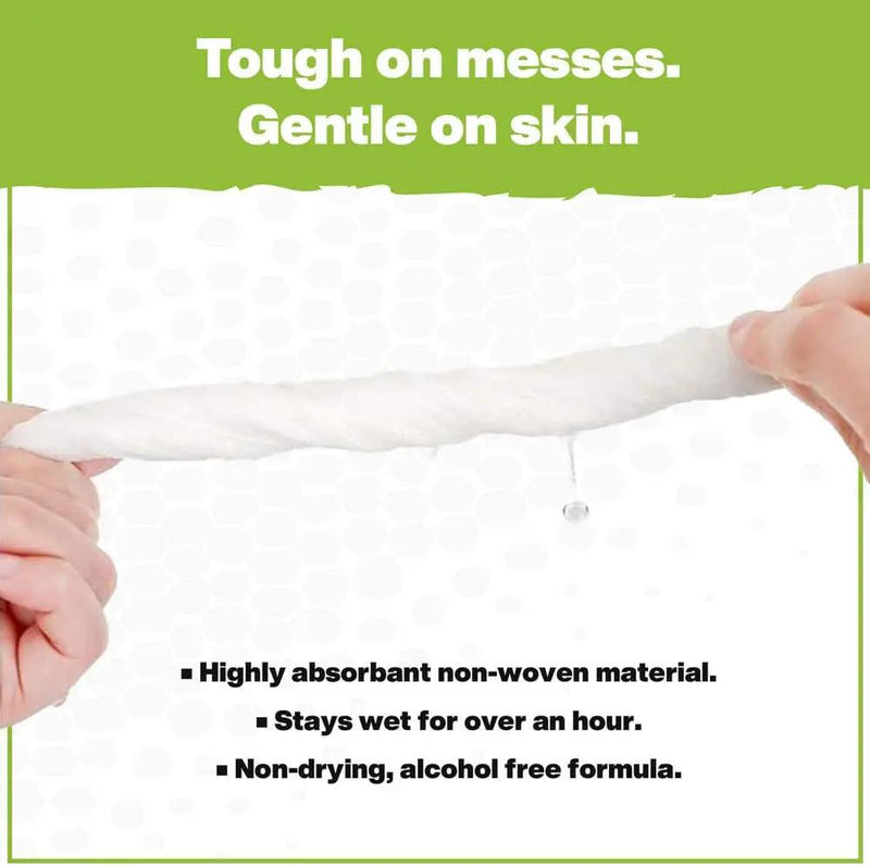 Crocodile Cloth Grill - 80 (15" x 10") Plant-based Cleaning Wipes. Safe on Skin & Multiple Surfaces. Infused with Aloe & Vitamin E. Large, Pre-Moistened & Absorbent. by GreenHaven Gardens