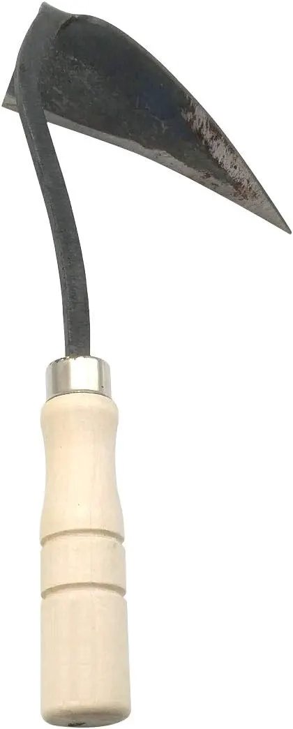 GARASANI Hoe Hand Plow Hoe Korean Style Ho-Mi Organic Gardening (Triangle) by GreenHaven Gardens