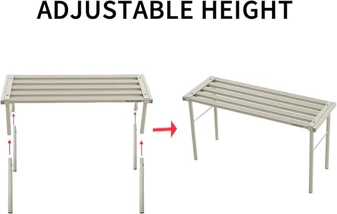 Metal Plant Stand, Rust-proof Aluminum Flower Pot Stand, Plants Display Stands Decoration Racks for Living Room Balconies and Gardens (120 White) by GreenHaven Gardens