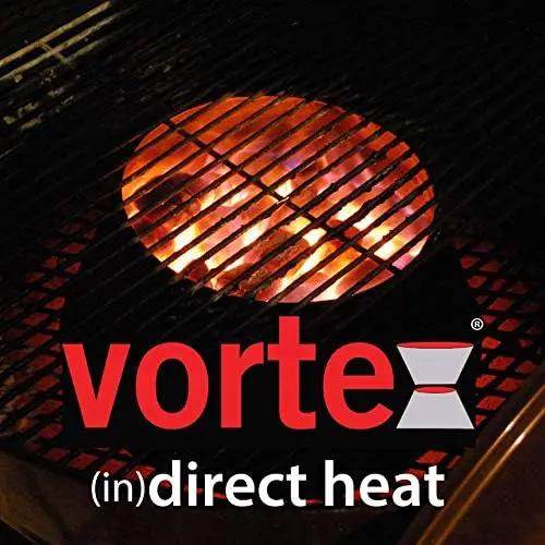 Vortex Small (in) Direct Cooking Charcoal Grill BBQ Accessory Cone 18.5 22.5 for Weber Smokey Mountain WSM Small - Stainless - Original - USA Made -Genuine SM Size by GreenHaven Gardens