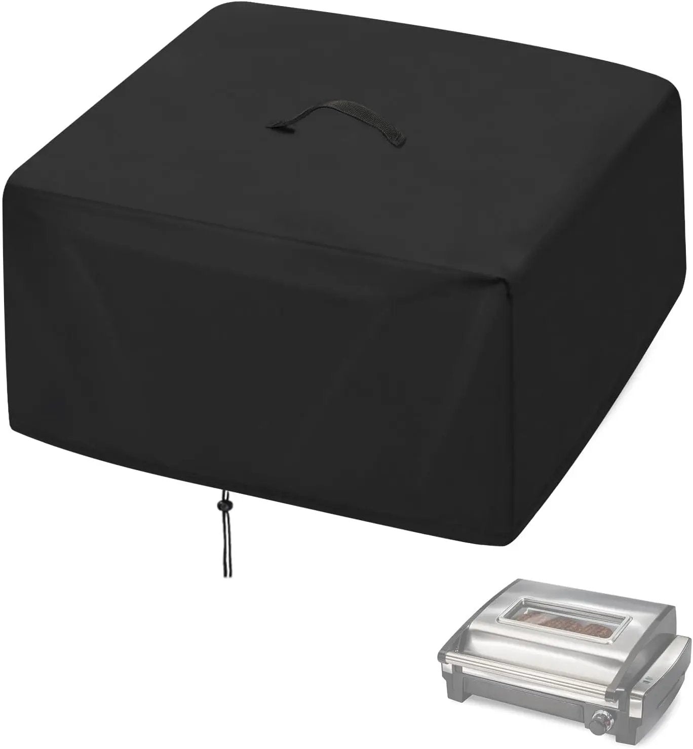Indoor Grill Cover for Hamilton Beach 12.5x17x7in Electric Grill, Dust-Proof, Portable - Black by GreenHaven Gardens