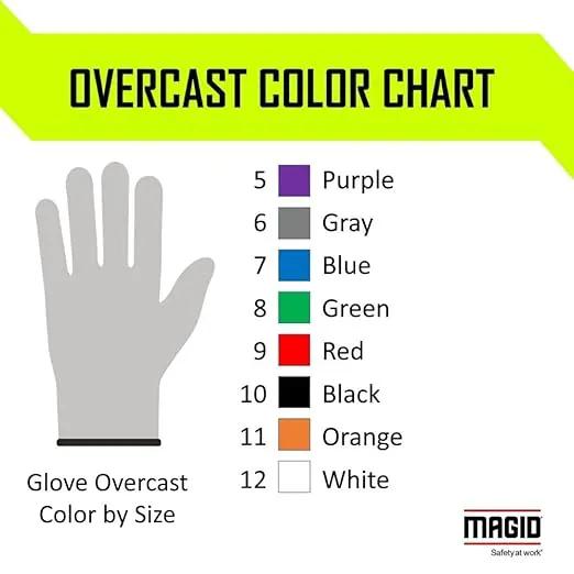 MAGID D-ROC ANSI A4 AeroDex Polyurethane Palm Coated Work Gloves, 1 Pair, Size 11/2XL, GPD482 by GreenHaven Gardens