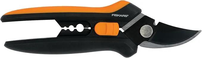 Fiskars Floral Pruning Shears - Plant Cutting Scissors/Garden Clippers For Deadheading and Working with Flowers - Black/Orange by GreenHaven Gardens