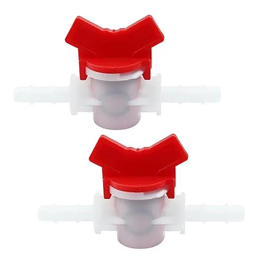 Murtenze 2Pcs 5/16 inch Hose Barbed Ball Valve Drip Irrigation Ball Valve Shut Off Switch for Drip Irrigation and Aquariums by GreenHaven Gardens