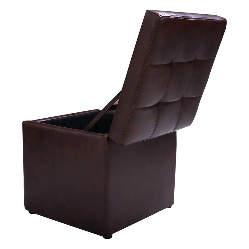 Foldable Cube Ottoman Pouffe Storage Seat by DirectDeals