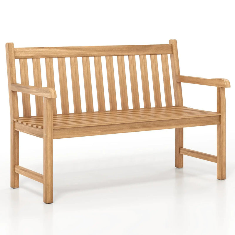 62inch Teak Outdoor Porch Bench 3 by DirectDeals