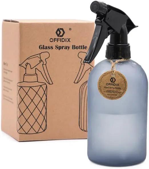 OFFIDIX Glass Spray Bottle, Fine Mist Plant Mister, Handheld Pressure Watering Can,Adjustable Nozzle Glass Spray Bottle,Handheld Spray Bottles for Garden Plants Cleaning Solutions（Gray） by GreenHaven Gardens