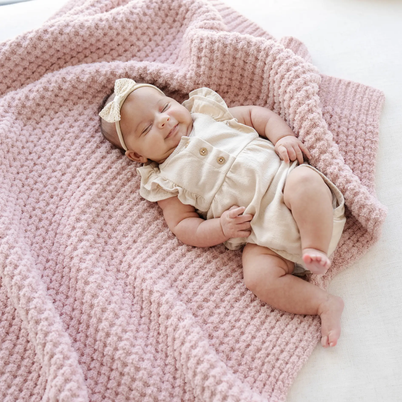 WAFFLE KNIT RECEIVING BLANKETS by HouseOfZazla