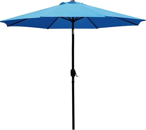 Sunnyglade 9' Patio Umbrella Outdoor Table Umbrella with 8 Sturdy Ribs (Blue)