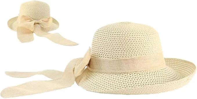 Cyiecw Women Floppy Sun Hats Fashionable Summer Wide Brim Cap BeachStraw Hat UV UPF50 Travel Packable Cotton by GreenHaven Gardens