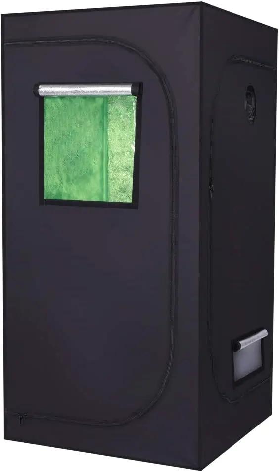 36"x36"x72" Mylar Hydroponic Grow Tent with Window for Indoor Plant Growing 3'x3'x6' by GreenHaven Gardens