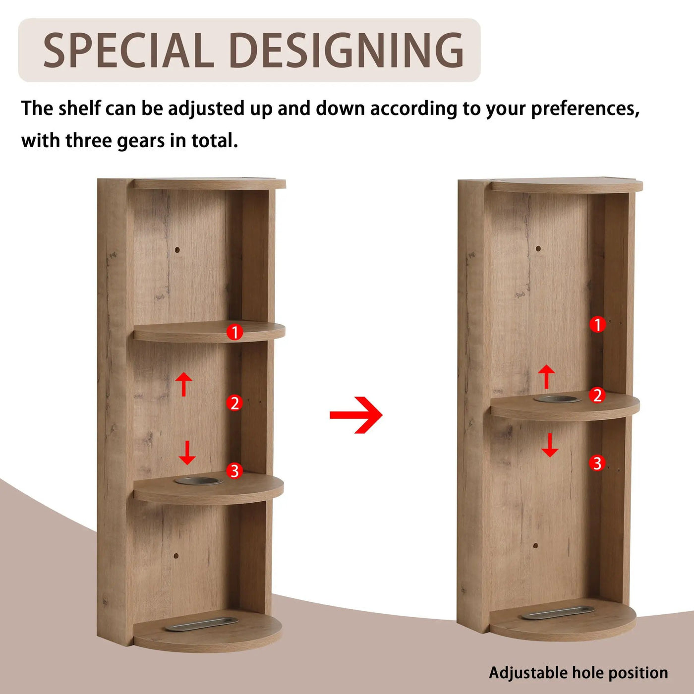 Bathroom Wall Mounted Storage Rack With Float Mounting Design by Unique Piece Furniture
