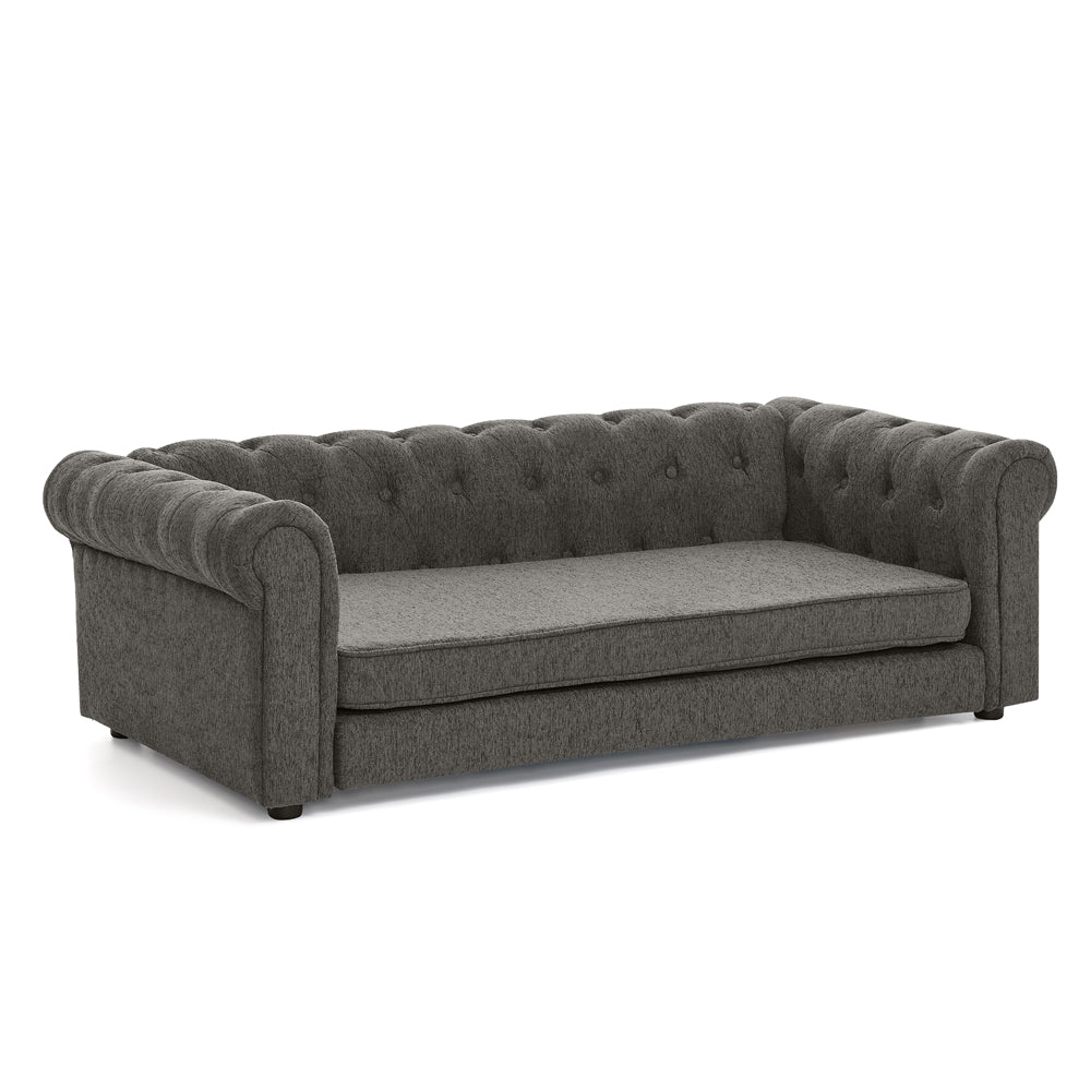 Modern Elevated Rectangular Pet Bed with Linen Upholstery - Choice of Color, photo 10 of 10