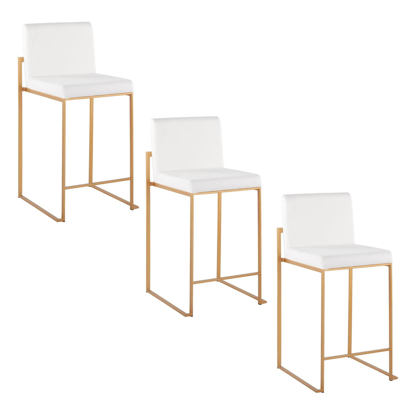 Fuji - Contemporary High Back Stylish Counter Stool by HouseOfZazla