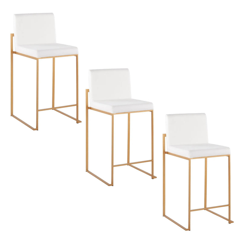 Fuji - Contemporary High Back Stylish Counter Stool by HouseOfZazla