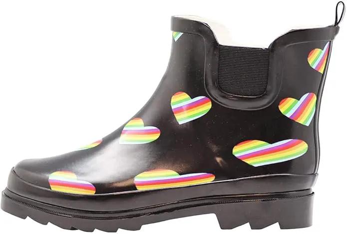 NORTY - Womens Ankle Rain Boots - Ladies Waterproof Winter Spring Garden Boot runs ½ size large by GreenHaven Gardens