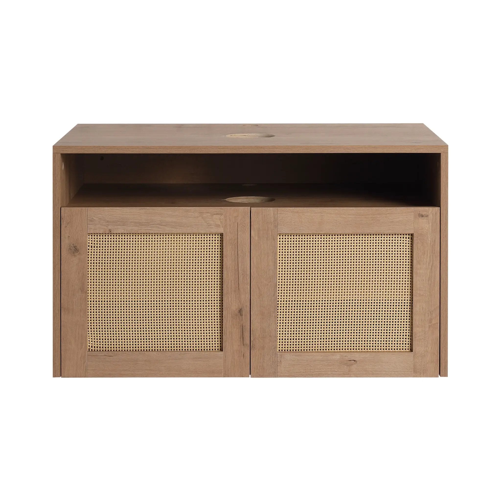 30" Bathroom Cabinet, 2-Soft Close Door, Float Mounting Design by HouseOfZazla