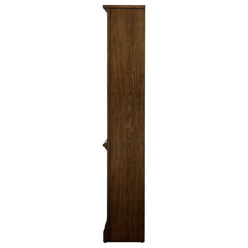 Hartshill 78-inch 5-shelf Bookcase Burnished Oak by Unique Piece Furniture