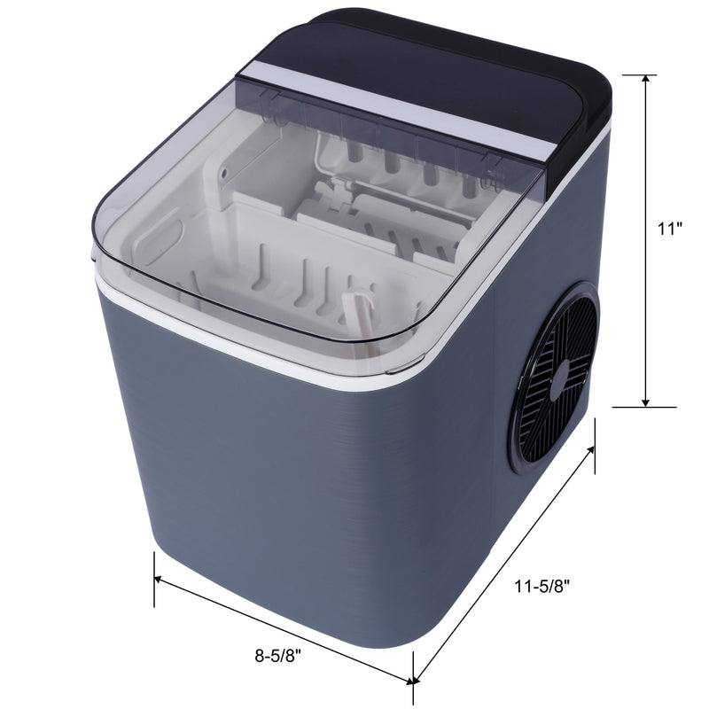 Portable Countertop Ice Maker with Self-Cleaning Function by HouseOfZazla