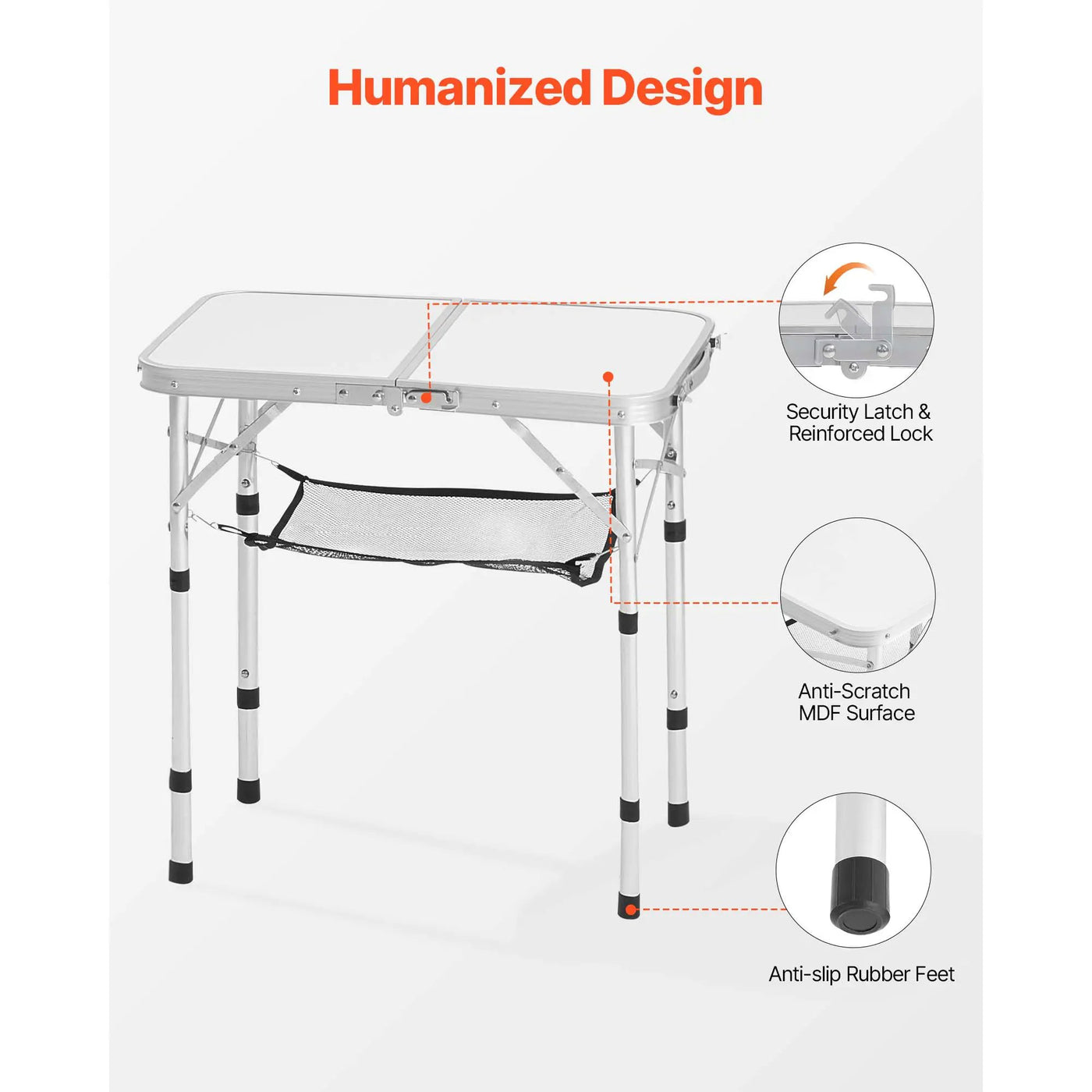 2ft Folding Portable Camping Table by HouseOfZazla