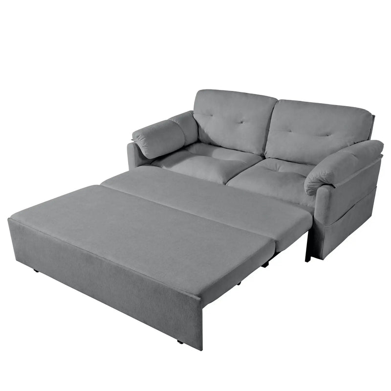 Convertible Pull Out Sofa Bed Queen Size, 3 In 1 With Side Storage by Unique Piece Furniture