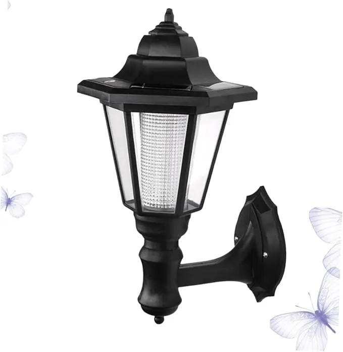 DOITOOL Solar Wall Lights Outdoor, 6-Pack Hexagonal LED Wall Sconce, Black, 16x28CM, IP44 Waterproof, Automatic On/Off, Outdoor Porch Garden Fence Landscape Hotel Restaurant Patio by GreenHaven Gardens