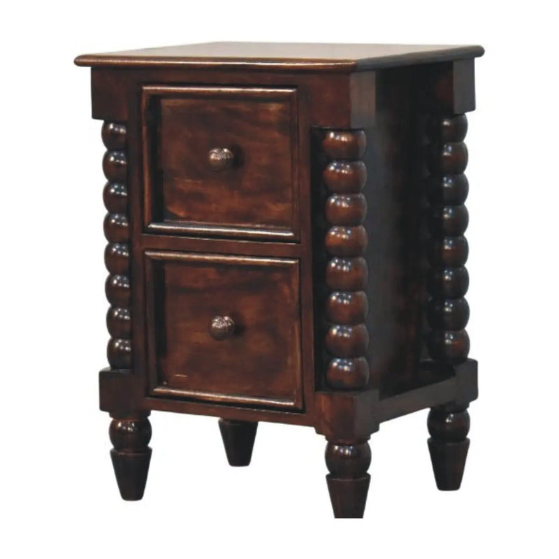 Solid Wood Spindle Duo Bedside by HouseOfZazla