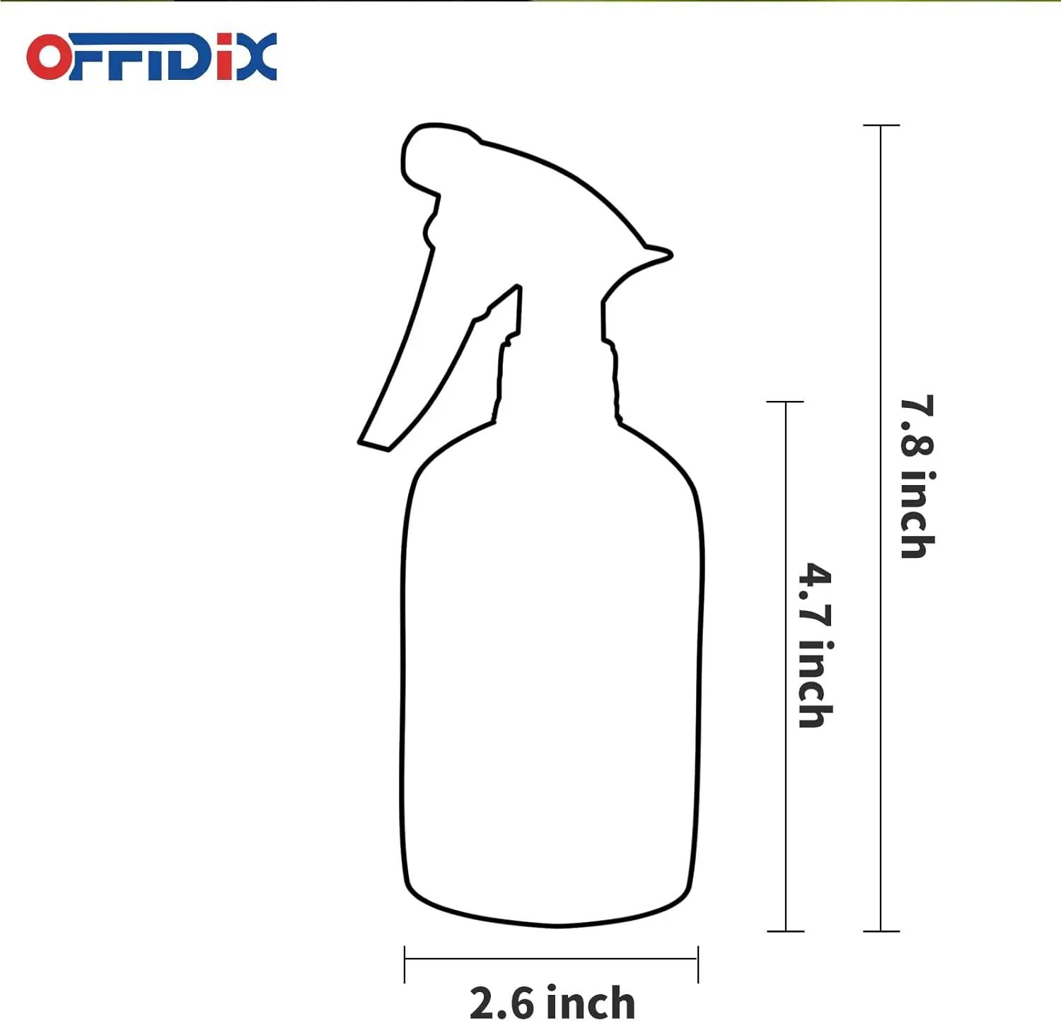 OFFIDIX Glass Spray Bottle, Fine Mist Plant Mister, Handheld Pressure Watering Can,Adjustable Nozzle Glass Spray Bottle,Handheld Spray Bottles for Garden Plants Cleaning Solutions（Gray） by GreenHaven Gardens