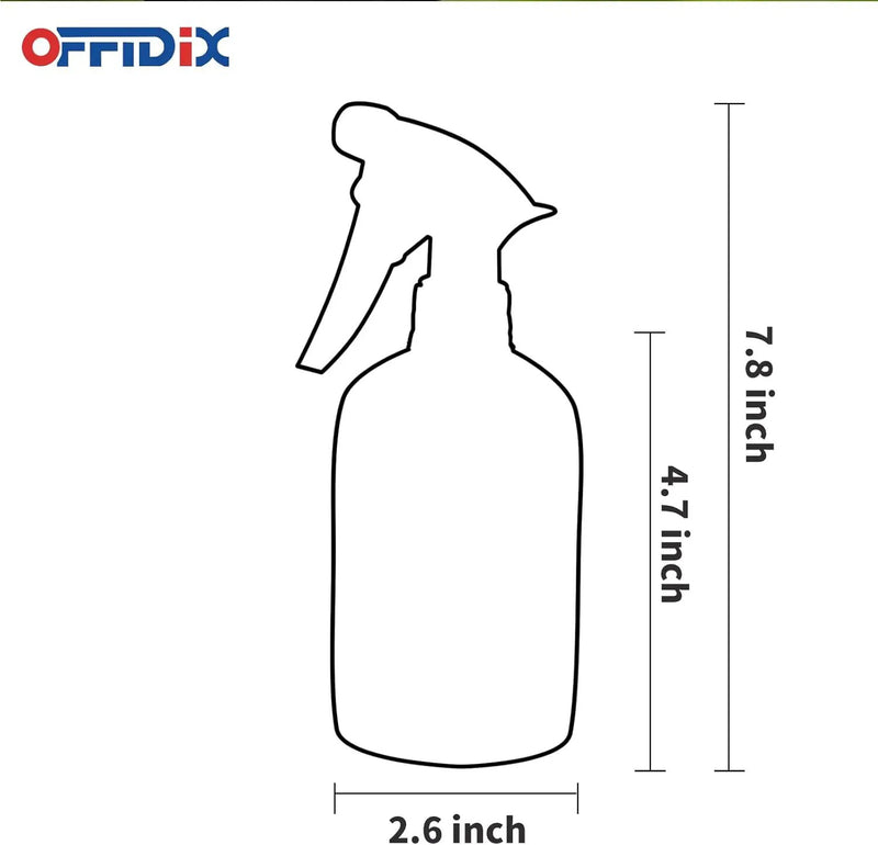 OFFIDIX Glass Spray Bottle, Fine Mist Plant Mister, Handheld Pressure Watering Can,Adjustable Nozzle Glass Spray Bottle,Handheld Spray Bottles for Garden Plants Cleaning Solutions（Gray） by GreenHaven Gardens