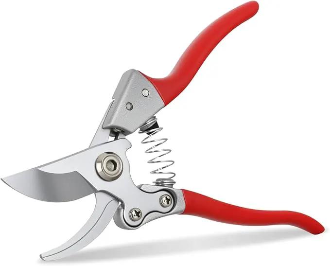 Yesker Pruning Shears Garden Shears 8.6" Professional Bypass Garden Scissors Yard Clippers with Sharp SK5 Steel Blade Heavy Duty Hand Pruners for Branch Flower Plant Trimming Cutting Gardening Tools by GreenHaven Gardens